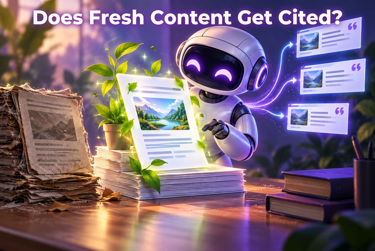 Does Keeping Content Fresh Help AI Assistant Citations?
